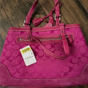 Coach Fuchsia Shoulder Bag